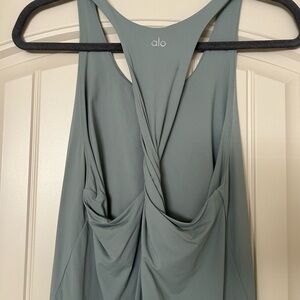 Alo twist back aqua workout tank